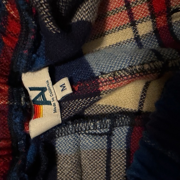 Sold Out Aviator Nation Unisex Plaid Lodge Pant in the Patriot Plaid - Picture 4 of 4